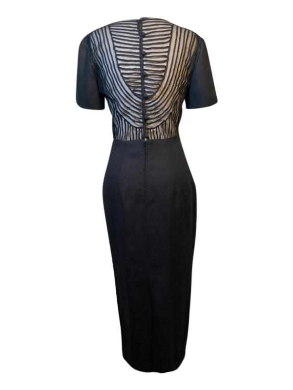 Vintage Maggy London Cutout Cocktail Maxi Dress Oh She Thrifts Vintage Maggy London Cutout Cocktail Maxi Dress Oh She Thrifts