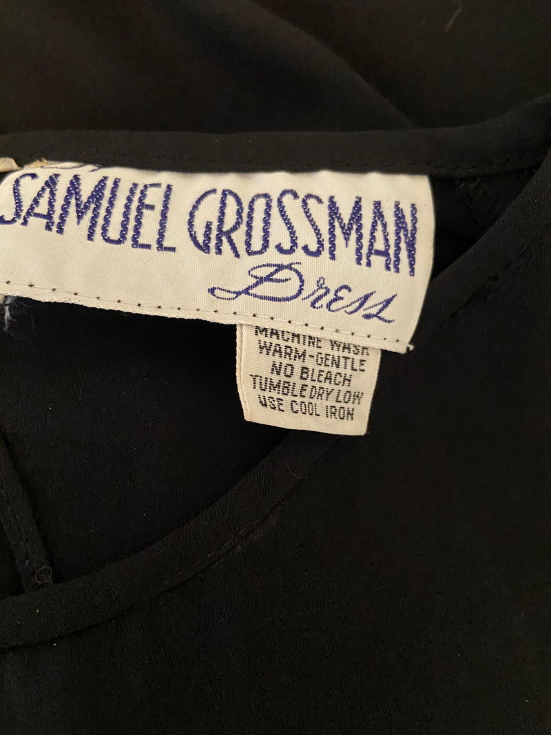 Samuel Grossman Vintage Black Dress (Large)