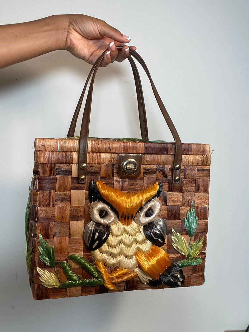 Vintage Owl Purse