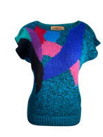 Vintage 1980's Multicolor Segue Sweater Med